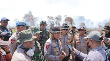 Kebakaran Meluas hingga 100 Hektare, Kapolda Riau Ajak Semua Pihak Perkuat Kolaborasi