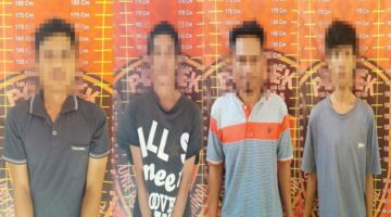 Polisi Tangkap Empat Pelaku Curanmor Yang Beraksi di Halaman Belakang Rumah Kakam di Menggala Timur
