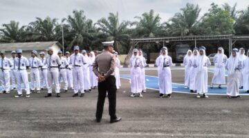 Satlantas Polres Tulang Bawang Gelar Latkatpuan Kepada 30 PKS, AKP Erza Paparkan Tujuannya