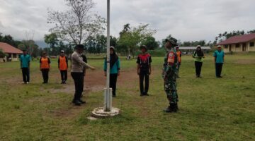 TNI–Polri Bergandeng Tangan Siapkan Paskibra Gunung Sitember Sambut HUT ke-80 RI