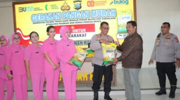 Polres Tanah Karo dan Bulog Gelar Gerakan Pangan Murah, Wujud Kepedulian Terhadap Masyarakat