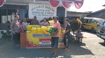 Polsek Simpang Empat dan Bulog Gelar Gerakan Pangan Murah, Wujud Kepedulian Terhadap Masyarakat
