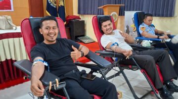 Merah Putih Mengalir Di Nadi, Lapas Tebingtinggi Hidupkan Semangat Kemerdekaan Lewat Donor Darah