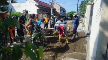Tinggal 7 Hari Lagi Selesai, Semangat Kerja Satgas TMMD Reguler Ke-116 Kodim 0735/Surakarta Tak Pernah Pudar