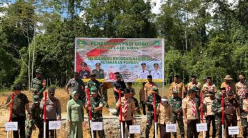 ‎Penanaman Perdana Padi Gogo Kodim 1430/Konut, Dorong Ketahanan Pangan Nasional