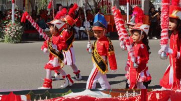 Pawai Anak Meriahkan HUT Kemerdekaan Republik Indonesia di Tanah Karo