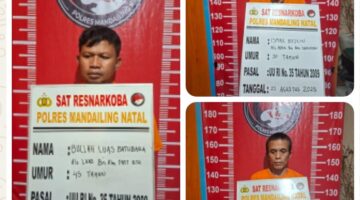 Satres Narkoba Polres Madina Ringkus 3 Pria Pesta Sabu di Panyabungan Jae