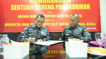 Naskah Memorandum Asrena Pangkormar Resmi Diserah Terimakan