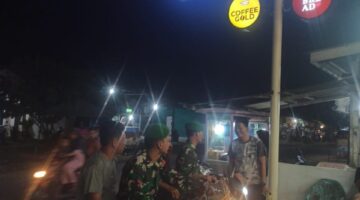 Babinsa Koramil 10/TM Patroli Malam Guna Mewujudkan wilayah Yang Aman Dan Kondusif