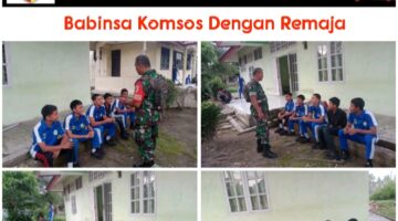 Babinsa Laksanakan Komsos dengan Remaja Berminat Jadi Prajurit TNI