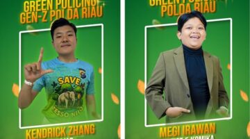 Polda Riau Tunjuk Megi Irawan dan Kendrick Zhang sebagai Duta Green Policing, Ajak Anak Muda Jaga Lingkungan