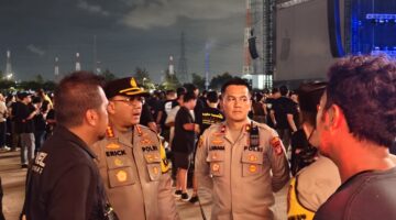 Kapolres Metro Jakarta Utara Tinjau Pengamanan Konser Foo Fighters di Ancol