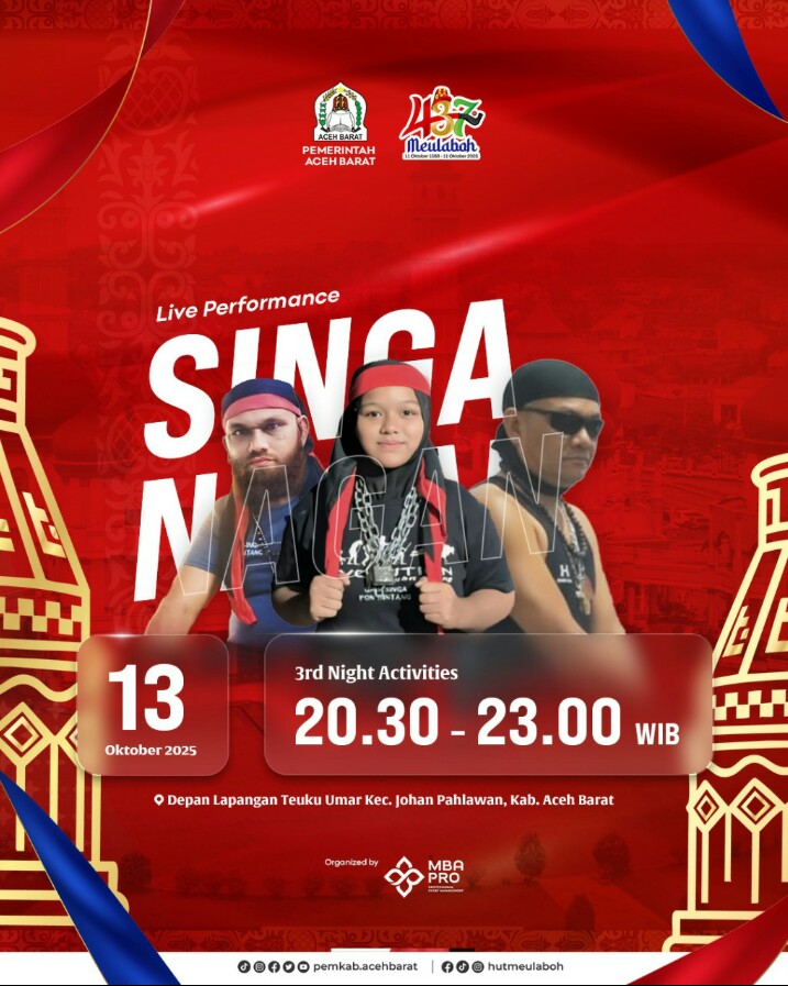 Jangan lupa Untuk Nanti Malam di Arena PKAB Kota Meulaboh 