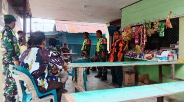 Babinsa Kodim 0108/Agara Laksanakan Patroli bersama Unsur Komponen Pendukung di wilayah Binaan