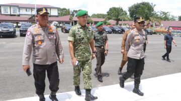 Perkuat Sinergitas TNI-Polri, Kapolres Simalungun Hadiri Silaturahmi Danrem 022/Pantai Timur
