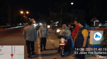 Polres Tebingtinggi Tindaklanjuti Laporan Warga, Bubarkan Kelompok Anak Muda Yang Berkumpul Dini Hari