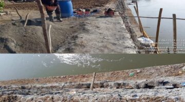 Korupsi Spesifikasi Proyek Banjir : Tanggul Rp 15 Milyar Molor Sebulan, Tanpa Baja, BPBD OKU Timur ‘Tutup Mata,..!!!