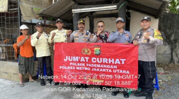 Dekatkan Diri dengan Warga, Polsek Pademangan Gelar Jumat Curhat di Ruko Permata Ancol