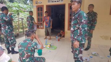 Tingkatkan kemampuan Bela diri Koramil 11/KP Latihan Pencak Silat Militer