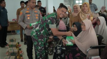 Danramil 11/KP Hadiri Kegiatan Bimbingan Sosial Kepada Penyandang Disabilitas, Anak Terlantar dan Gelandangan