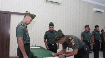 Dandim 0724/Boyolali Lepas Perwira dengan Penuh Kehormatan dan Kekeluargaan
