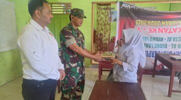 Batuud koramil 05/BD Hadiri Launching Dapur MBG Di Desa Terang Bulan