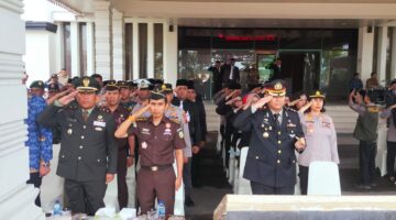 Kobarkan Semangat Di Dada, Danramil 01/AK Hadiri Upacara Peringatan Hari Sumpah Pemuda Kabupaten Labuhanbatu Utara