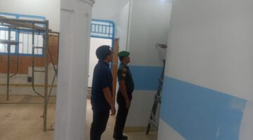 Babinsa Koramil 15/DT Monitor Lokasi Pengrehapan Pembangunan Dapur SPPG