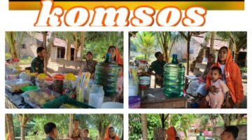 Babinsa Koramil 05/Lubuk Alung Lakukan Komsos Pedagang Makanan