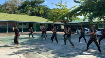 Asah Kemampuan Bela Diri, Prajurit Kodim 0308/Pariaman Laksanakan Latihan Pencak Silat Militer