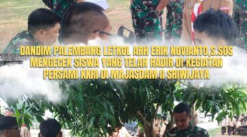 Dandim 0418/Palembang Tinjau Kegiatan Persami KKRI di Majasdam II Sriwijaya
