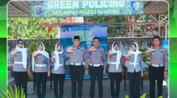 Polres Kuansing Gelar Kegiatan Green Policing “Jungle” di Masjid Baitul Hamdi Teluk Kuantan