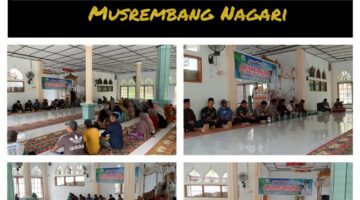 Babinsa Hadiri Rapat Musyawarah Rencana Kerja Pembangunan Nagari di Wilayah Binaannya