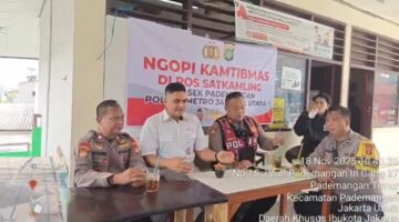 Ngopi Kamtibmas di Pasar Elang, Polisi Dengarkan Keluhan Warga Pademangan