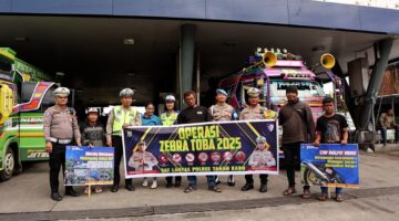 Kasat Lantas Polres Tanah Karo Pimpin Sosialisasi Ops Zebra Toba 2025 di Terminal Kabanjahe