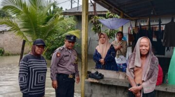 Polres Sergai Intensif Pantau Situasi Hujan Deras, Berikan Himbauan Keselamatan Kepada Masyarakat