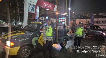 Polres Tebingtinggi Tingkatkan Kamtibmas Lewat Patroli Blue Light