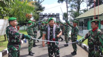 Sambut Dandim Baru Letkol Inf Dewa Made DJl