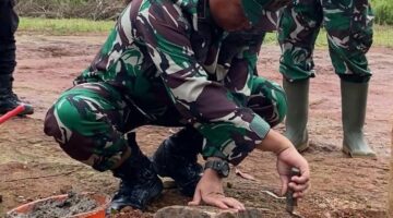 Dandim 0610/Sumedang Tinjau dan Letakkan Batu Pertama Pembangunan KDKMP di Desa Linggajaya