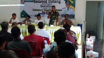 Koramil 0201-16/TM Gelar Wasbang, Sosialisasi KADARKUM dan Penguatan Satlinmas di Desa Sei Merah