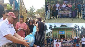 Dewan Bergerak,..!!! Dahnil Ginting dan Goju Ass Sumut Kepung Lokasi Bencana Aceh Tamiang dengan Bantuan Tanpa Henti