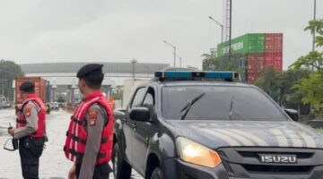 Polres Pelabuhan Tanjung Priok, Siaga Hadapi Genangan Air Dampak Hujan Lebat