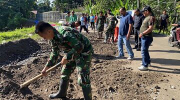 Danramil 08/Sungai Geringging Pimpin Langsung Anggota Goro Bersama Tingkat Kecamatan