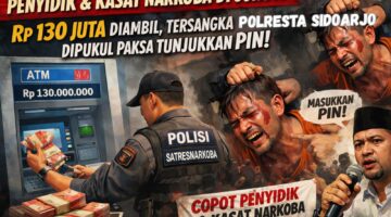 Tersangka Dipukuli dan Dikuras Habis Uang 130 Juta, AMI Desak Kapolda Copot Oknum Penyidik II Sastres Narkoba Polresta Sidoarjo
