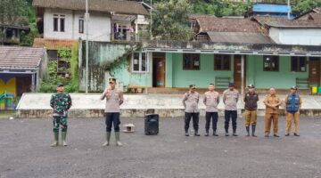 Polres Sumedang dan Kodim 0610/Sumedang Gelar Apel Penanganan Bencana di Desa Citengah: Siap Hadapi Pasca Longsor