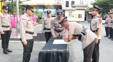 Iptu Sukardi Resmi Jabat Kapolsek Lawe Alas, Polres Aceh Tenggara Lakukan Penyegaran Organisasi