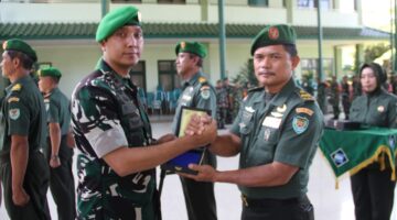 Dandim 0621/Kab. Bogor Letkol Inf Rizal Dwijayanto S.E.,M.ip Pimpin Kenaikan Pangkat Pa, Ba, Ta dan Perwira