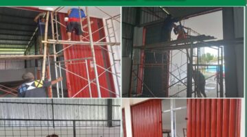 Mendelegasikan Serka Casmudi Koramil 02 Taman Kawal Pembangunan KDKMP Desa Pener