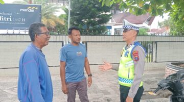 Turun Ke Jalan, Satlantas Polres Tebingtinggi Edukasi Warga Tertib Berlalulintas