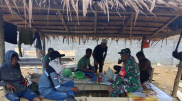 Babinsa Koramil 02/Seunagan Komsos Bersama Warga Binaan